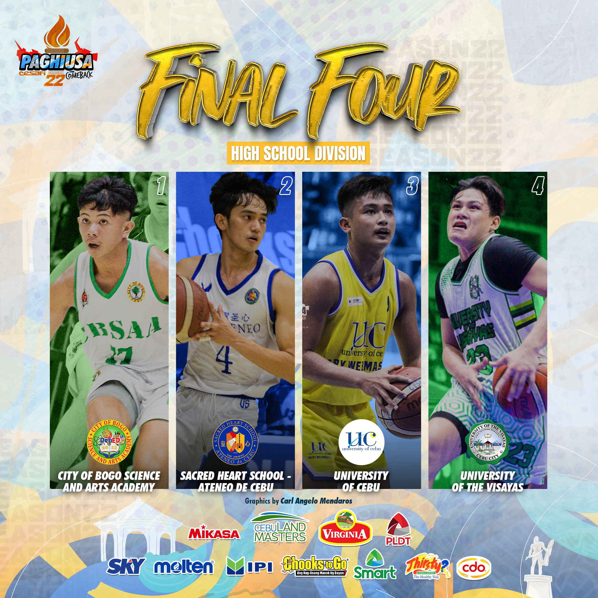 CESAFI Final Four Graphics